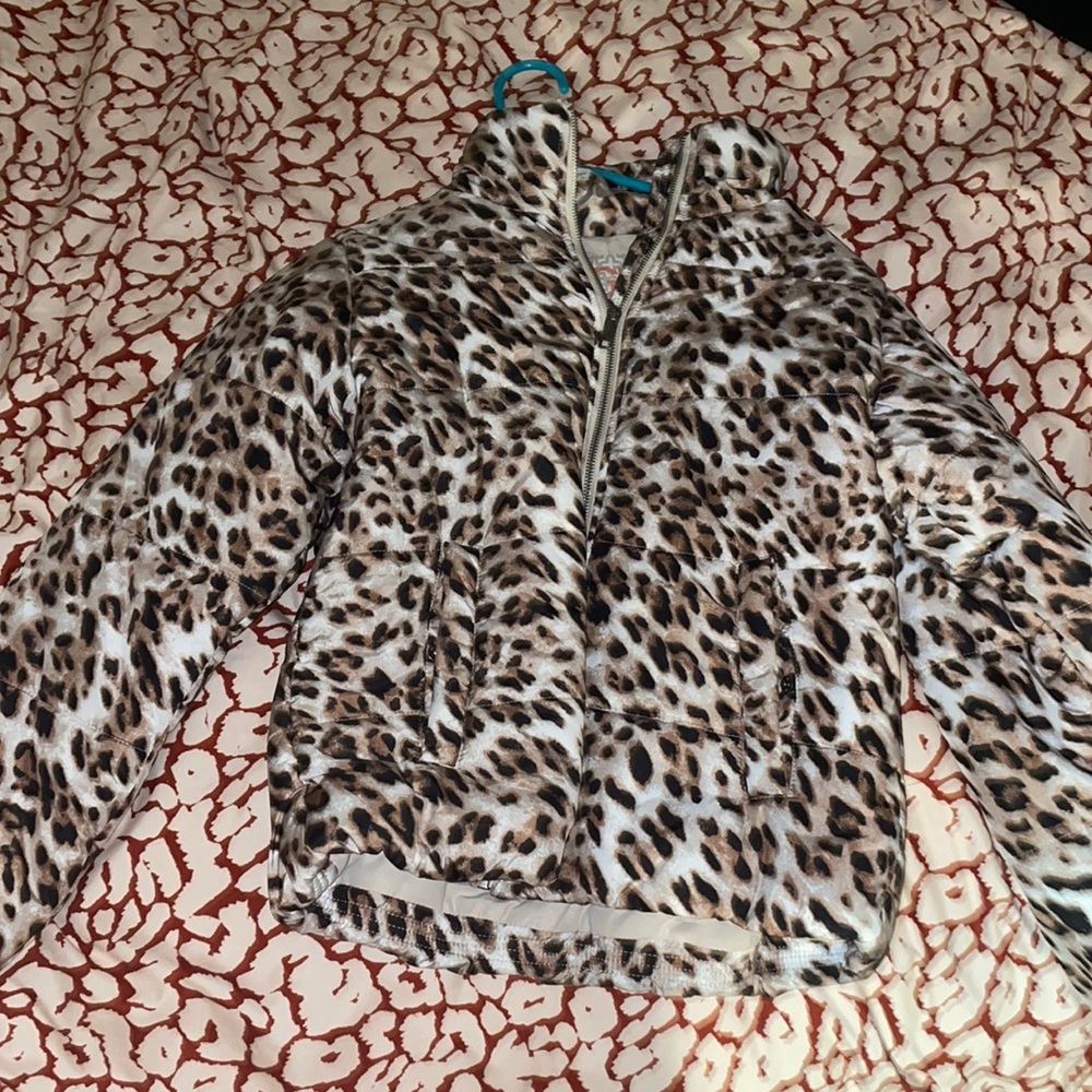 Cheetah puffer jacket
